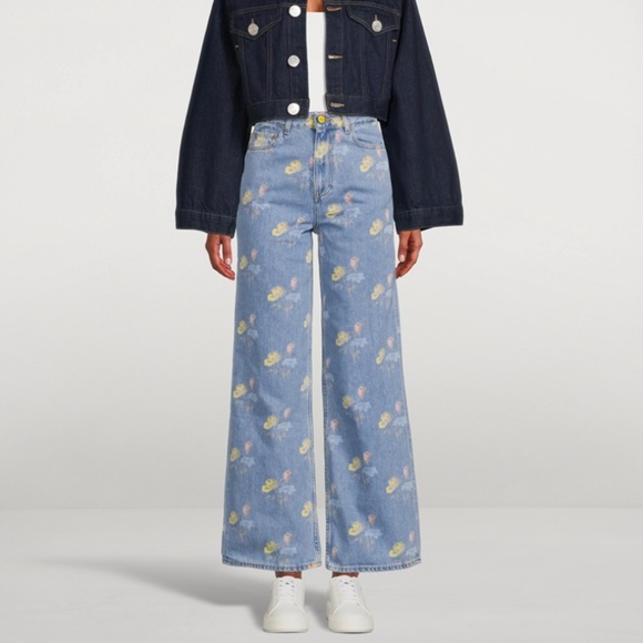 Ganni Denim - Ganni magny jeans in floral print
